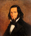 Self portrait by Cornelius Krieghoff at National Gallery of Canada. Ottawa, ON.