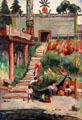 Memalilaqua, Knight Inlet painting by Emily Carr at National Gallery of Canada. Ottawa, ON.