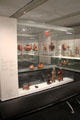Collection of Native American pre-Columbian ceramics at Gardiner Museum. Toronto, ON.