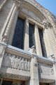 Carvings around Avenue Road portal to Royal Ontario Museum. Toronto, ON