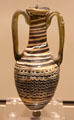 Core-would glass amphoriskos from Syria at Royal Ontario Museum. Toronto, ON.