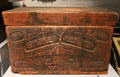 Tlingit or Nisga'a bentwood chest from Bella Bella at Royal Ontario Museum. Toronto, ON.