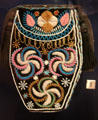 Iroquois glass beaded pouch at Royal Ontario Museum. Toronto, ON.