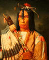 Kee-akee-ka-sa-coo-way portrait by Paul Kane at Royal Ontario Museum. Toronto, ON.