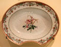 Chinese import porcelain shaving dish at Royal Ontario Museum. Toronto, ON.