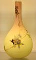 Burmese glass vase c1886 by Mt. Washington Glass Co of New Bedford, MA at Royal Ontario Museum. Toronto, ON.