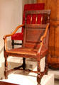 Panel back armchair from Quebec City area at Royal Ontario Museum. Toronto, ON.