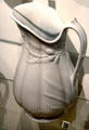 Ironstone pitcher with wheat sheaf pattern by St. Johns Stone Chinaware Co of Saint-Jean-sur- Richelieu, QC at Royal Ontario Museum. Toronto, ON.