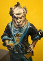 Glazed earthenware statue of Hell'tortuer from Henan Province at Royal Ontario Museum. Toronto, ON.