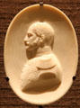Miniature ivory relief of Czar Nicholas I by Iakov Seriakov from St. Petersburg at Art Gallery of Ontario. Toronto, ON.