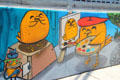 Artwork illustrates art teachings at OCAD University. Toronto, ON.