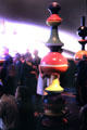 Chess-piece-like column sculpture in pavilion at Expo 67. Montreal, QC.
