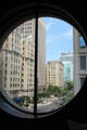 View from Montreal Museum of Fine Arts along rue Sherbrooke. Montreal, QC.