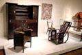 Early 20thC era furniture designs at Montreal Museum of Fine Arts. Montreal, QC.