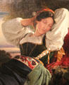 Girl from Sabine Mountains painting by Franz Xaver Winterhalter from Germany at Montreal Museum of Fine Arts. Montreal, QC.