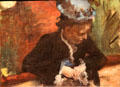 At the Theatre: Woman Seated in the Balcony painting by Edgar Degas at Montreal Museum of Fine Arts. Montreal, QC.