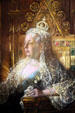 Detail of portrait of Queen Victoria in Saskatchewan Government House. Regina, SK.