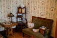 Bedroom settee, table & shelf at Saskatchewan Government House. Regina, SK.
