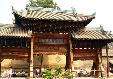 Wooden entrance to Mosque, Xi'an. China.