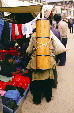 Yak butter churn being carried on the back of a villager in Tibet. China.