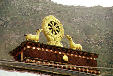 Sculptural elements of the architecture of Sera Monastery, Tibet. China.