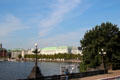 View from promenade around Lake Alster. Hamburg, Germany.