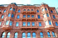 Victorian-Romanesque Hamburger Hof building on Jungfernstieg. Hamburg, Germany.