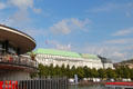 Fairmont Hotel overlooking Lake Alster. Hamburg, Germany