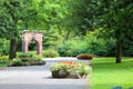 Plant & flower gardens near Hamburg Messe. Hamburg, Germany.
