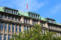 Typical building in core of Hamburg. Hamburg, Germany.