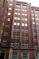 Facade on Messberghof. Hamburg, Germany.