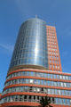 Columbus Haus aka Hanseatic Trade Center Tower in HafenCity. Hamburg, Germany.
