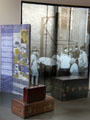 Display about children at Emigration Museum BallinStadt. Hamburg, Germany.