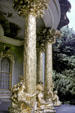 Gold columns & figures which encircle Chinese Teahouse. Potsdam, Germany.