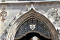 NeoGothic arch on Neues Rathaus. Munich, Germany.