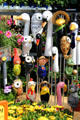 Amusing garden figures for sale at Viktualienmarkt. Munich, Germany.