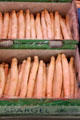 White asparagus bins at Viktualienmarkt. Munich, Germany.