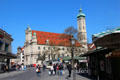 Heilig-Geist-Kirche on edge of Munich market. Munich, Germany.