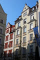 Traditional architecture on Pfisterstaße in Hofbrauhaus area. Munich, Germany.