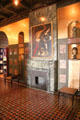 Neo Grecian-style but modern reception room by Franz von Stuck at Villa Stuck Museum. Munich, Germany.