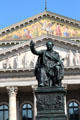 King Maximilian I Joseph of Bavaria monument before Bayerische Staatsoper. Munich, Germany.