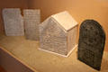 Grave stones from Muslim Palestine , Egypt c1500 & Pakistan at Five Continents Museum. Munich, Germany.