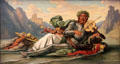 Father Rhine playing Fidel Volkers painting by Moritz von Schwind at Schackgalerie. Munich, Germany.
