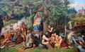 Introduction of Christianity into German Forests painting by Joseph von Führich at Schackgalerie. Munich, Germany.