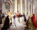 Laura in Church painting by Anselm Feuerbach at Schackgalerie. Munich, Germany.