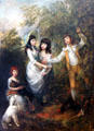 The Marsham Children painting by Thomas Gainsborough at Berlin Gemaldegalerie. Berlin, Germany.