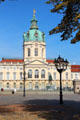 Clock tower of Charlottenberg Palace. Berlin, Germany.