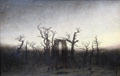 Abbey among Oak Tree painting by Caspar David Friedrich at Alte Nationalgalerie. Berlin, Germany.