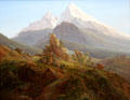 The Watzmann painting by Caspar David Friedrich at Alte Nationalgalerie. Berlin, Germany.