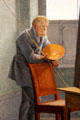 Detail of Caspar David Friedrich in his Studio painting by Georg Friedrich Kerting at Alte Nationalgalerie. Berlin, Germany.